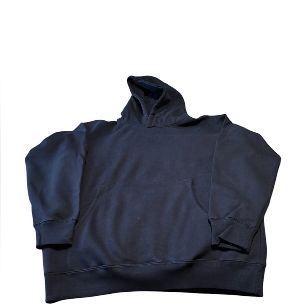 Beimar Navy Blue Hoodie Men's Size L Pullover Sweatshirt Casual Long Sleeve